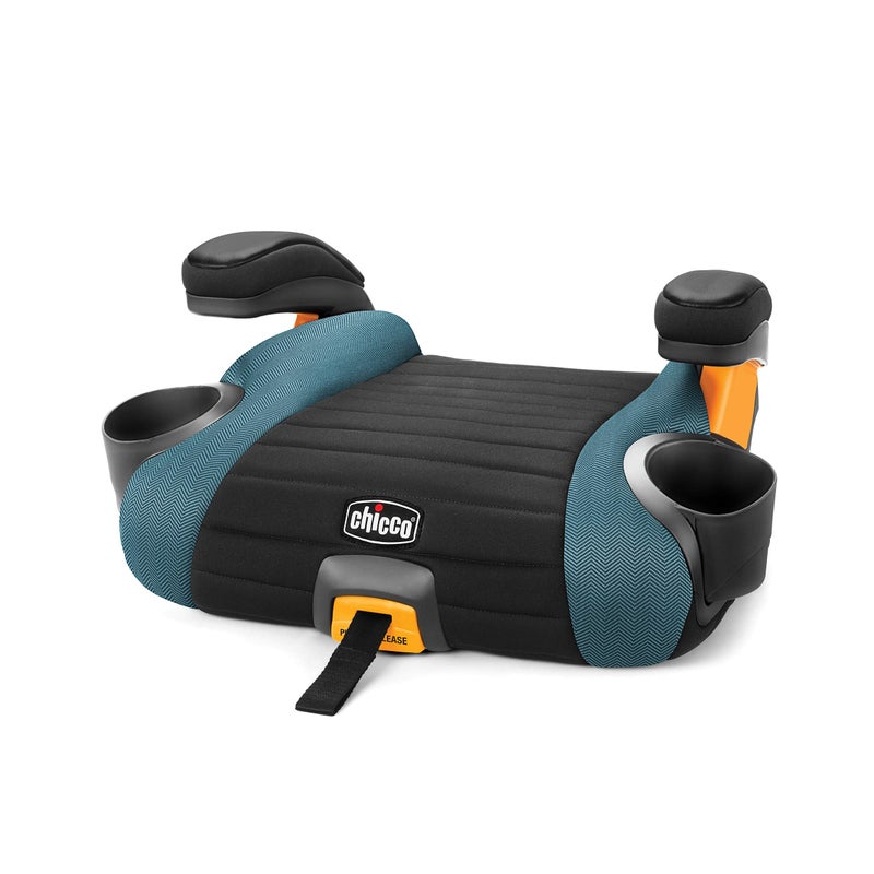 Chicco GoFit Plus Backless Booster Car Seat with Latch Attachment and Quick-Release Latch Removal, Travel Booster Seat for Car, Portable Car Booster Seat for Children 40-110 lbs. | Stream/Blue - Image 1